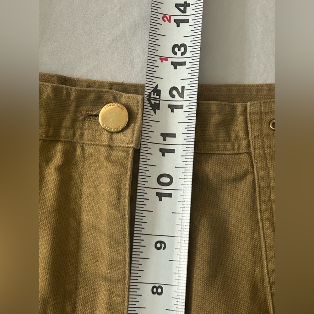 Lauren Ralph Lauren Pants High Waist Five Pocket Tan Women’s Size 12 Preppy Mom - Picture 9 of 12
